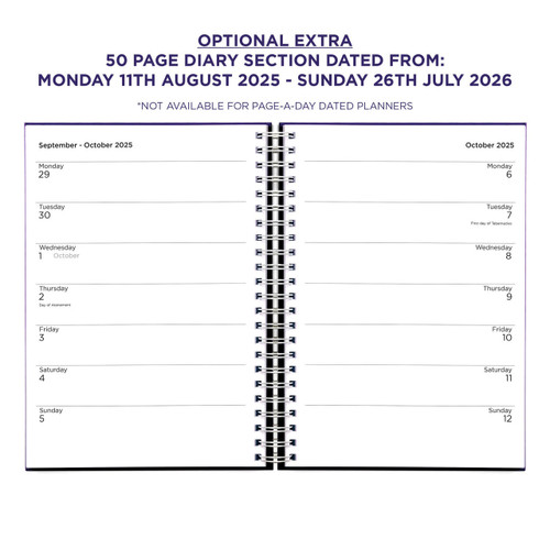 Example pages from a Pirongs Primary Teacher Planner with optional extra of dated diary pages Example pages from a Pirongs Primary Teacher Planner with optional extra of dated diary pages