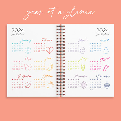 Designer Life Planners - Floral Designer Life Planners - Floral
