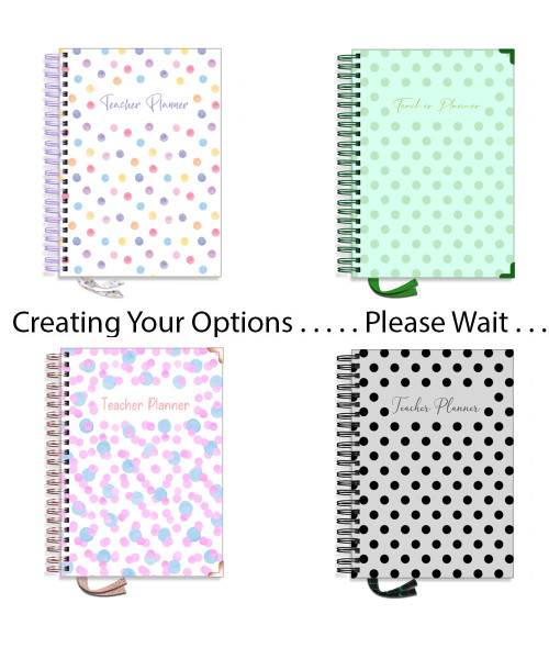 Designer Teacher Planners - Pastel Polka Party Designer Teacher Planners - Pastel Polka Party