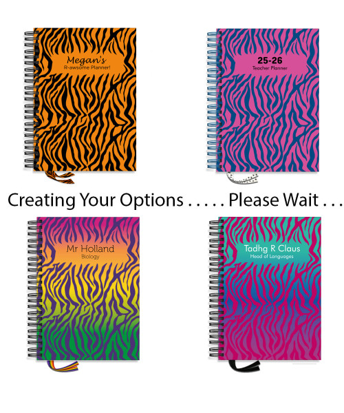 Designer Teacher Planners - Tiger Print Designer Teacher Planners - Tiger Print