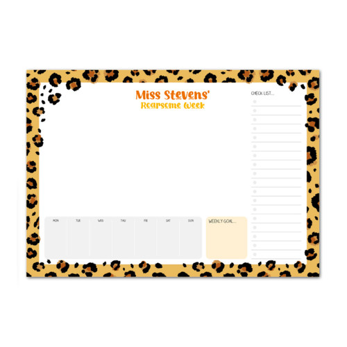 Tear-off Deskpad - Leopard Tear-off Deskpad - Leopard
