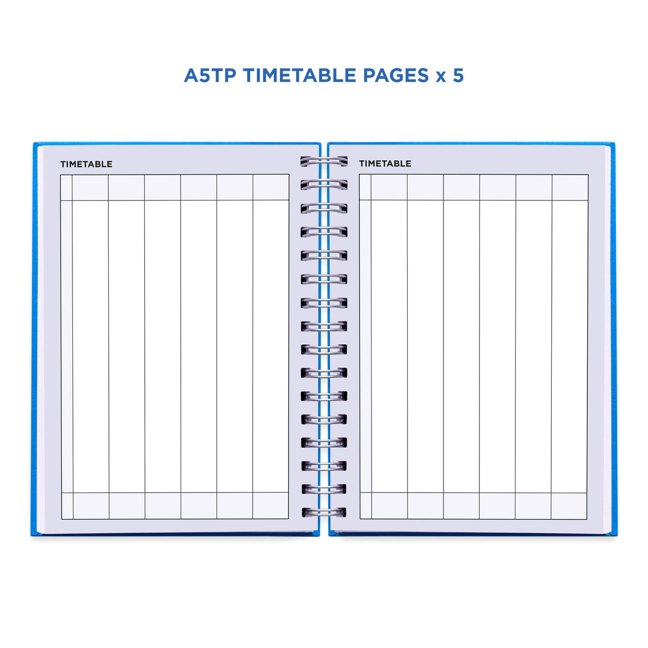 Example pages from a Pirongs Teacher Planner, showing timetable pages Example pages from a Pirongs Teacher Planner, showing timetable pages