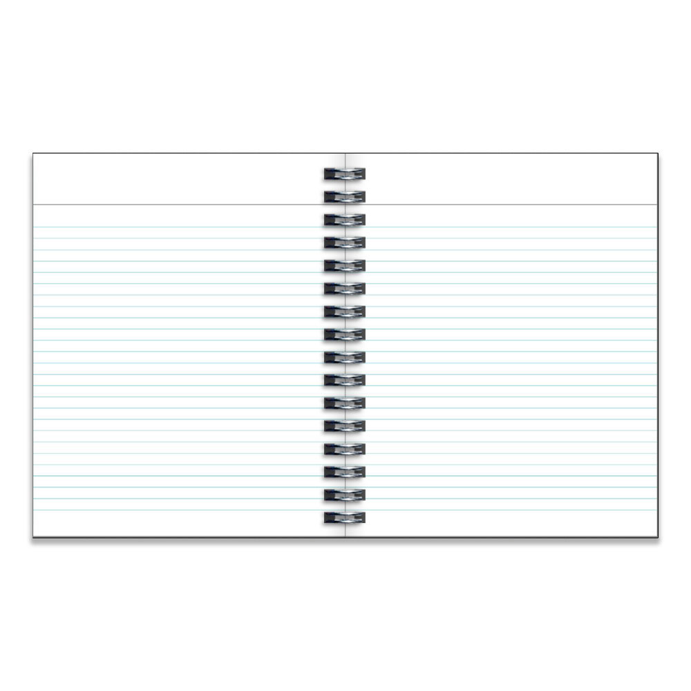 Example pages from a Pirongs standard A5+ week to view diary showing notes pages