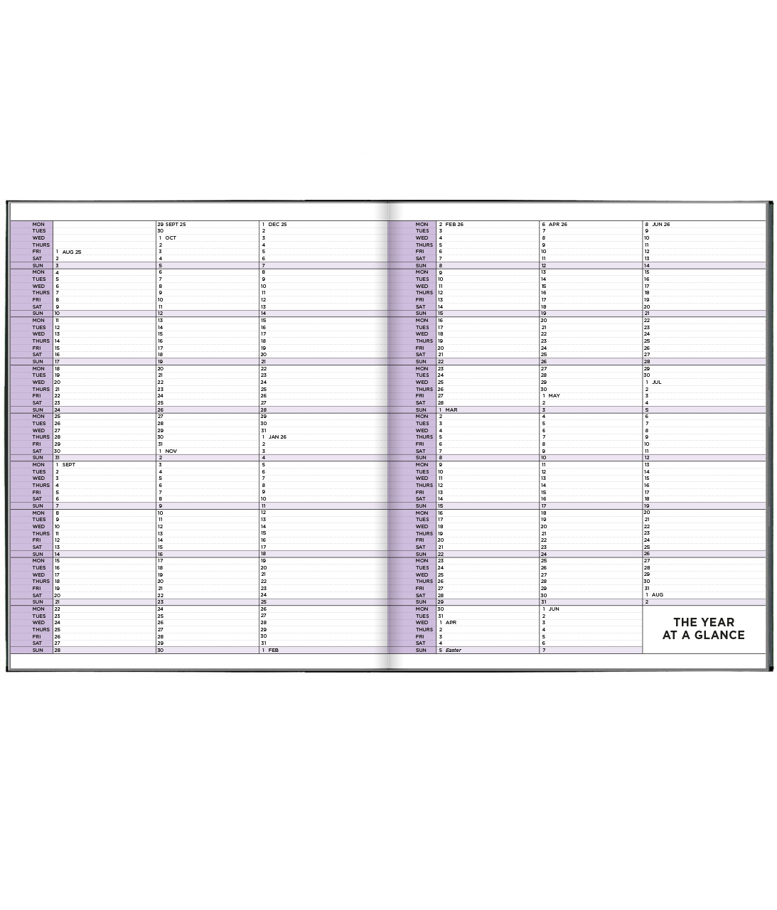 Wire-bound Standard Week-to-view Diary 2025-2026