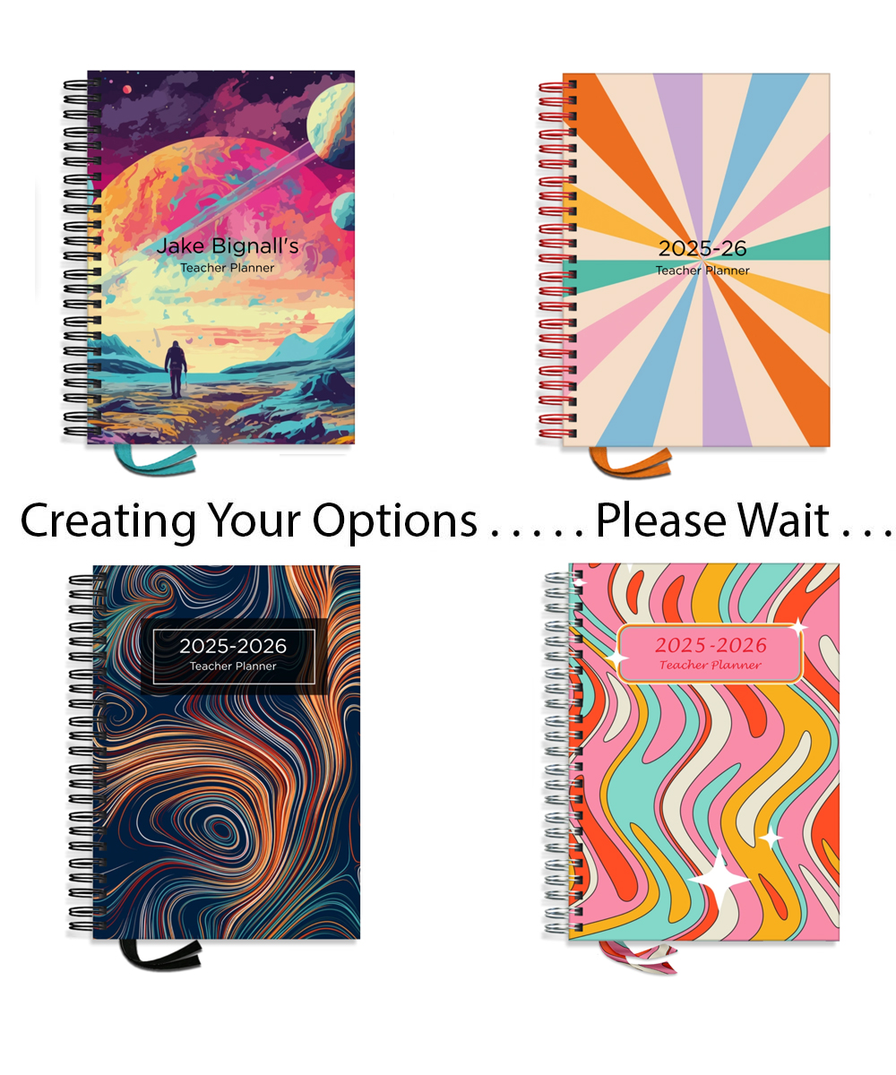 Designer Teacher Planners - Peace and Love Designer Teacher Planners - Peace and Love