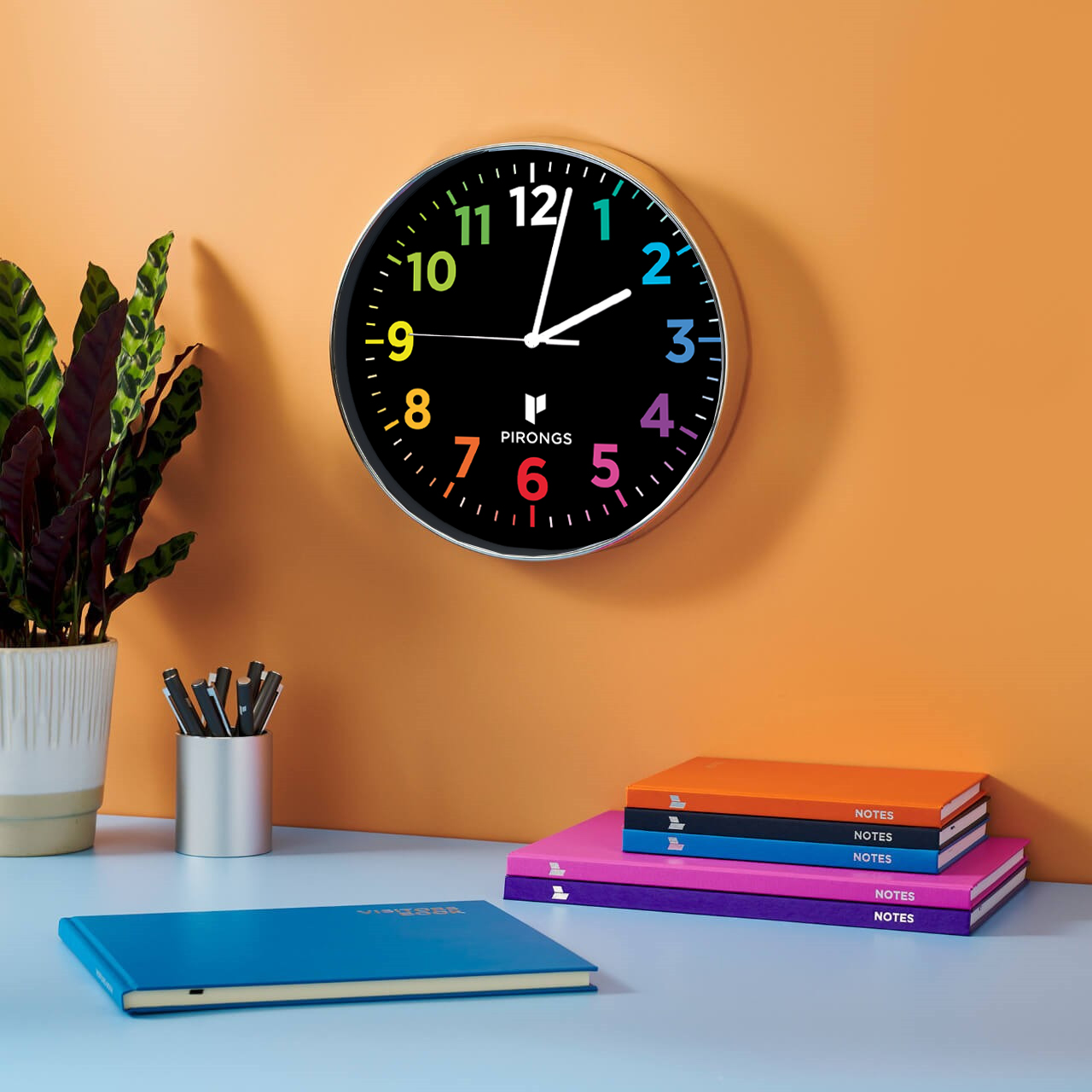 Pirongs Wall Clock - Neon