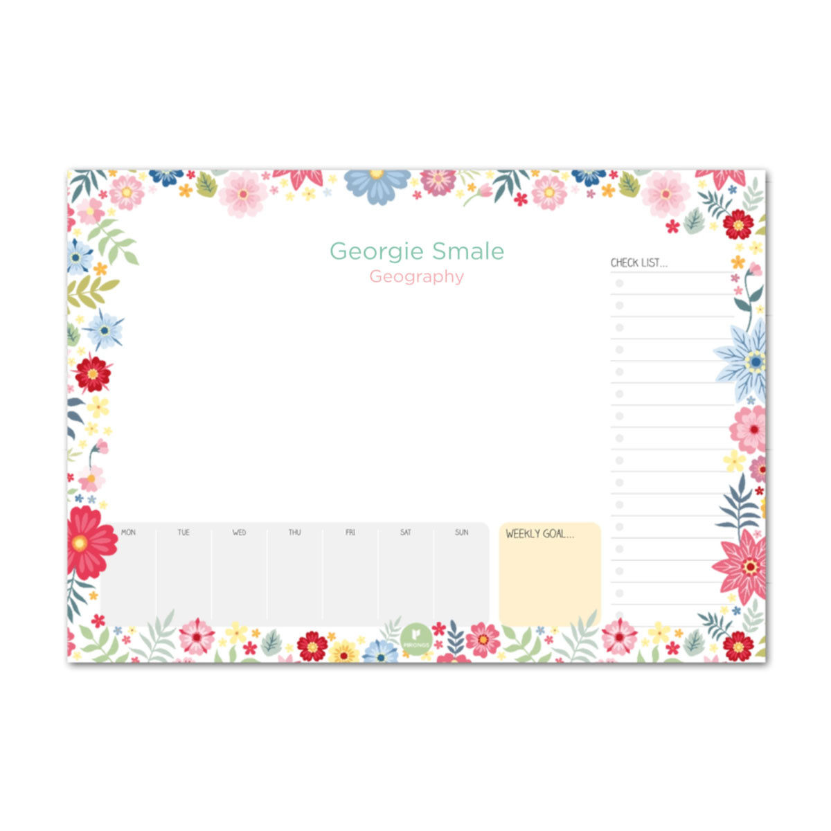 Tear-off Deskpad - Floral Favourites Tear-off Deskpad - Floral Favourites
