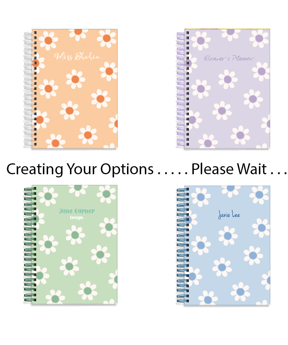 Designer Notebooks - Pastel Daisy