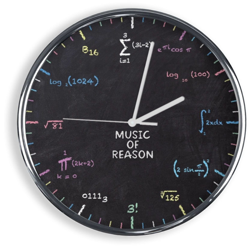 Personalised Designer Clock - Maths and Science
