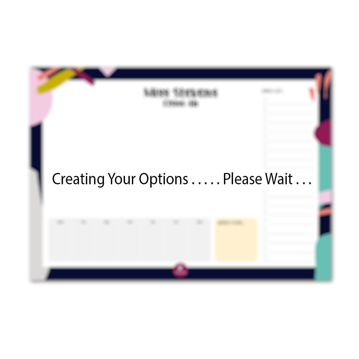 Tear-off Deskpad - Geometric Tear-off Deskpad - Geometric
