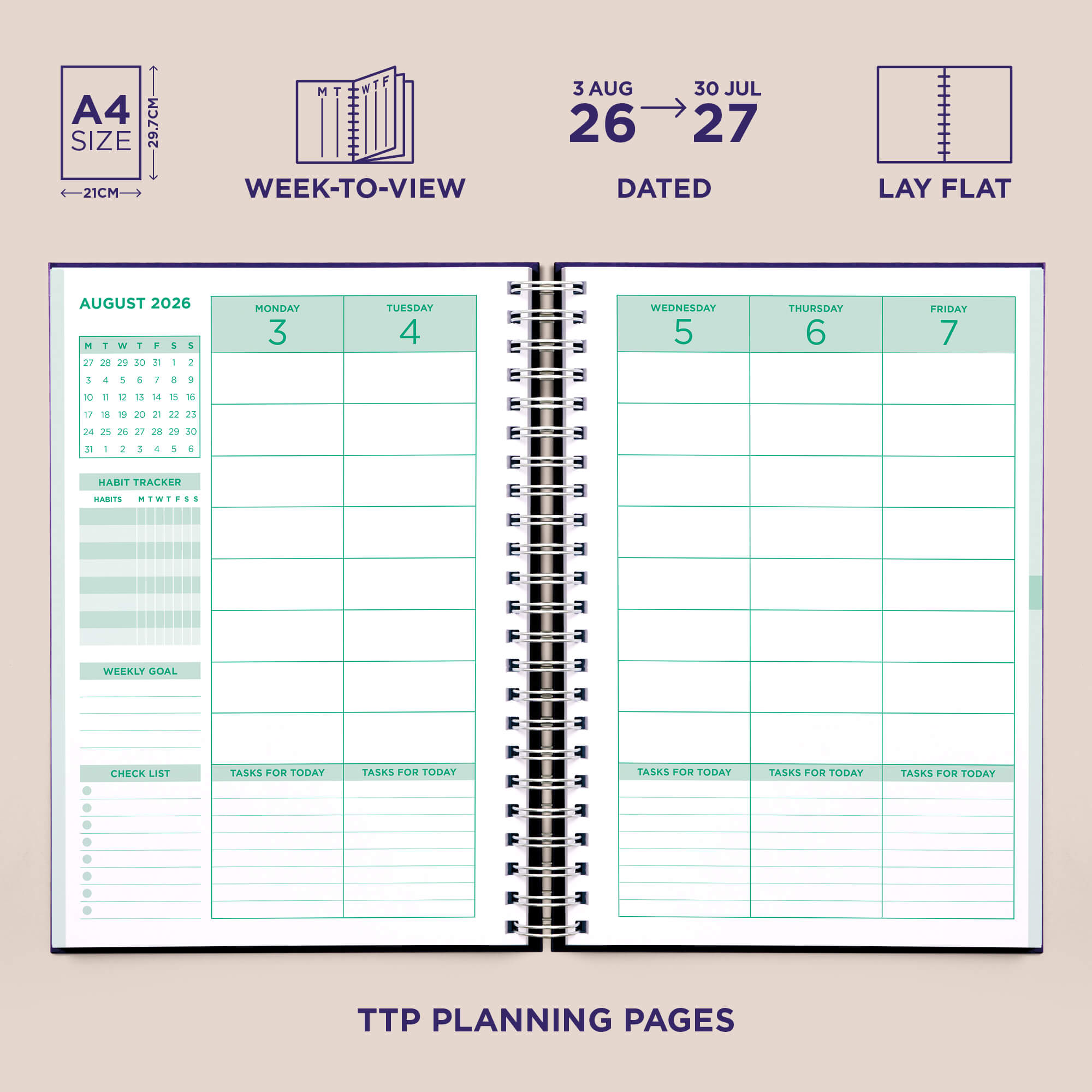 Trainee Teacher Planner - Coloured Marble