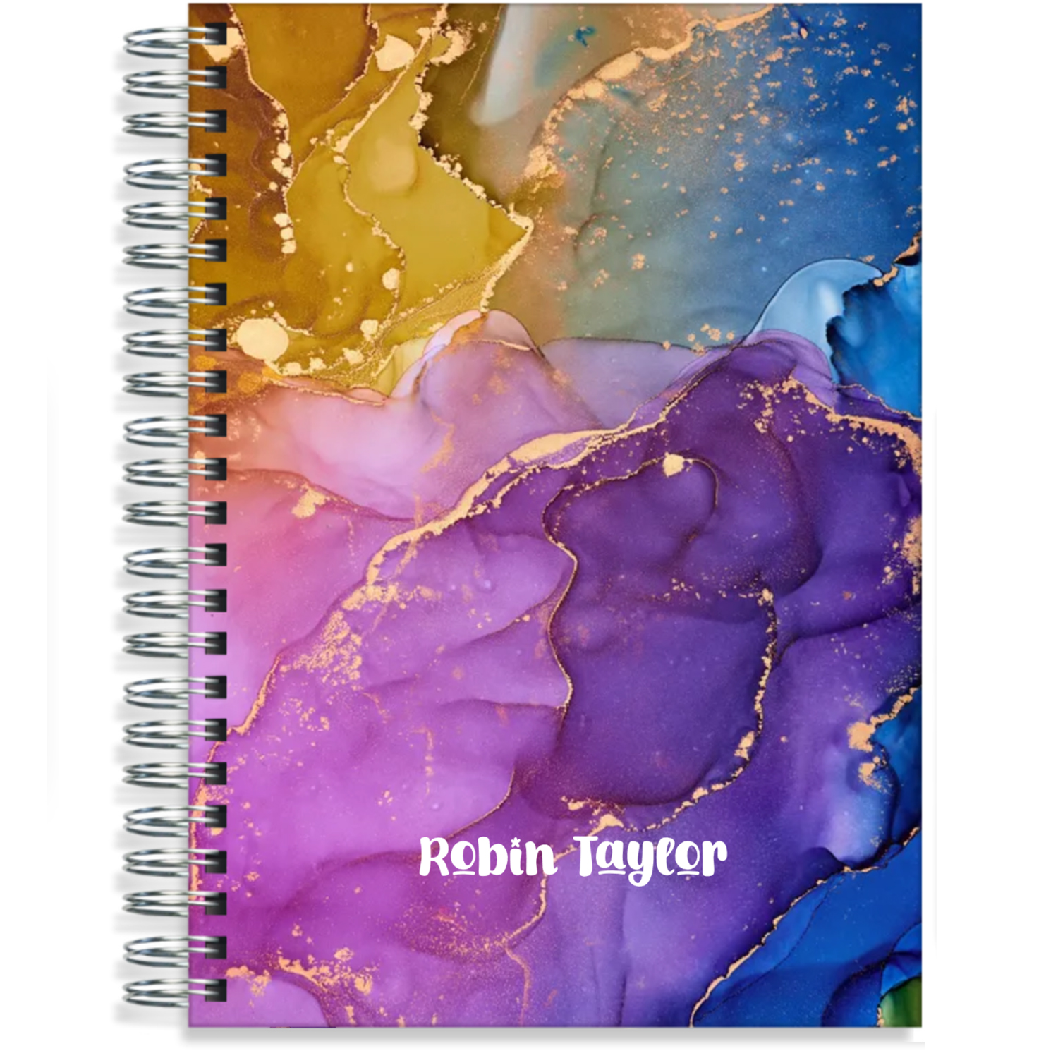 A4 Week to View Diary - Coloured Marble