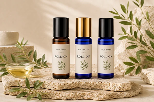 Wholesale private label roll on with custom label and bottle options