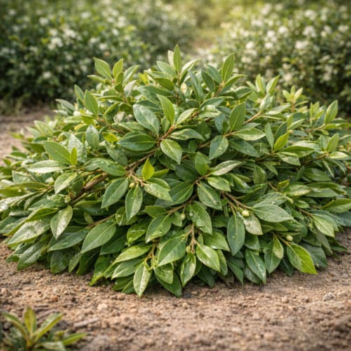 Myrtle (Myrtus communis) leaves and berries grown in Turkey, showing the aromatic plant material used in the distillation of myrtle essential oil. This image represents myrtle oil supplied by West Coast Aromatics for aromatherapy, fragrance formulation, skincare applications, and professional manufacturing, available from small quantities to bulk supply.