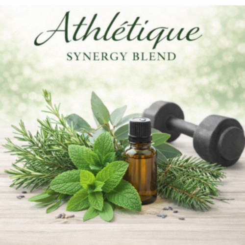 Athlétique essential oil synergy blend for wholesale aromatherapy and body care formulation