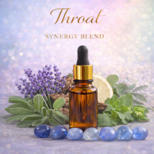 Throat essential oil synergy blend for wholesale aromatherapy and body care formulation