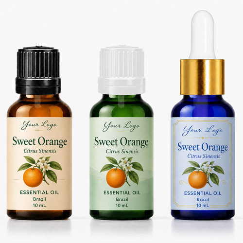 Sweet Orange (Private Label) private label essential oil bottle