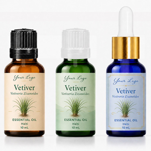 Vetiver (Private Label) private label essential oil bottle
