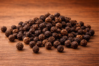 Black pepper for spicy essential oils