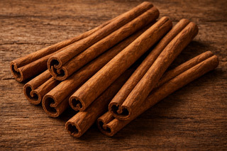 Cinnamon bark for spicy essential oils