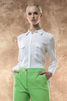 Hanita - White Shirt w. Pockets and Cuff