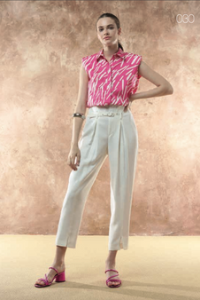 Hanita - Printed Cotton Pants