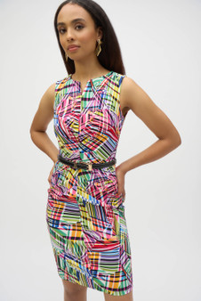 Millennium Abstract Print Sheath Dress