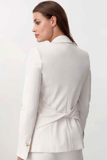 Giacca Donna Viola Jacket In Beige-Back