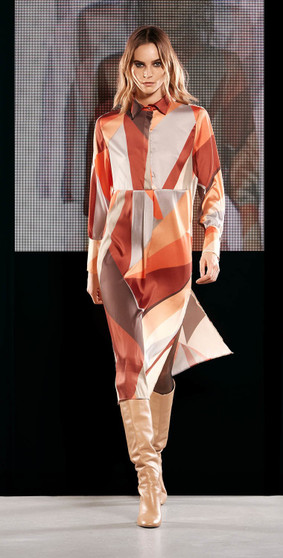 Jijil Collection Geometric Print Dress