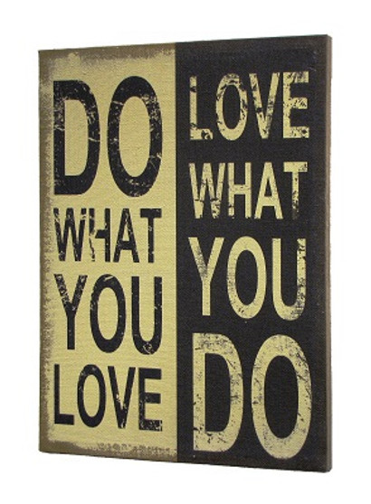 Do What You Love Wall Decor Burlap