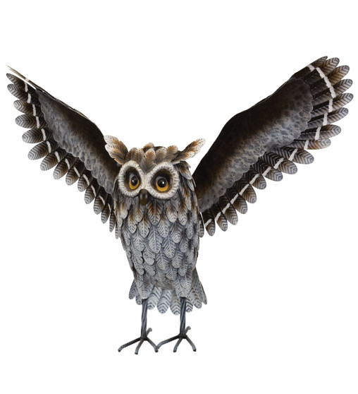 Grey Horned Owl - Wings Up