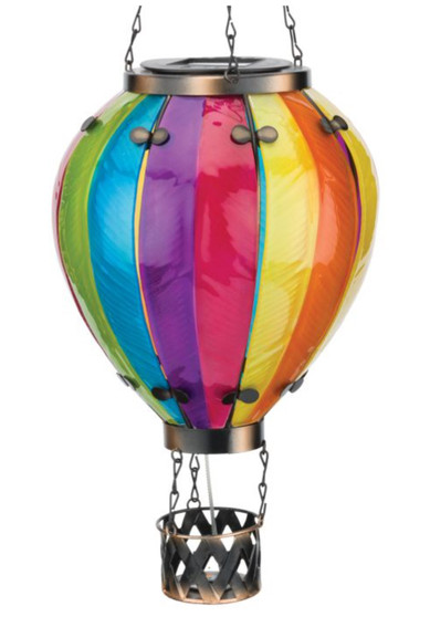 Hot Air Balloon Solar Lantern LG - Rainbow