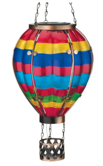 Hot Air Balloon Solar Lantern LG - Multi Stripe
