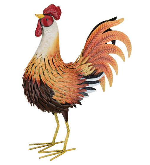 Sunburst Rooster Decor MED