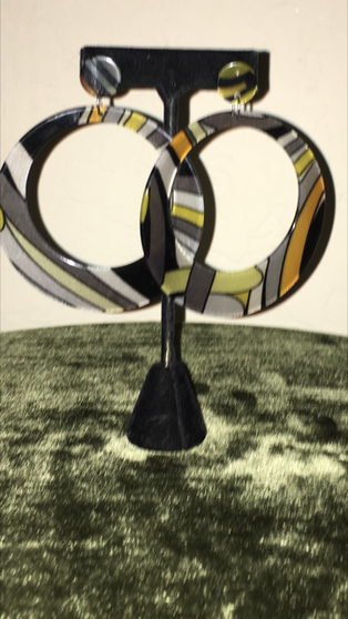 Round Hoop Modern Earrings