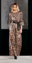 Jijil Collection Leopard Print Long Dress