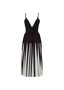 Jijil Collection Black and White Spaghetti Strap Dress