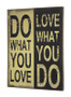 Do What You Love Wall Decor Burlap