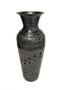 Pierced Vine-Design Antique Pewter Vase