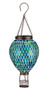 Mosaic Hot Air Balloon Solar Lantern Blue
