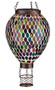 Mosaic Hot Air Balloon Solar Lantern Multi