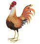 Sunburst Rooster Decor MED