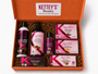 Kettey’s Father’s Day Bundle gift box featuring Black Soap Body Wash, Shea Butter Body Lotion Lavender, Shea Massage & Body Oil, Shea Soap, Raw Organic Shea Butter, Shea Butter Lip Balm, and Black Soap in a premium orange gift box.
