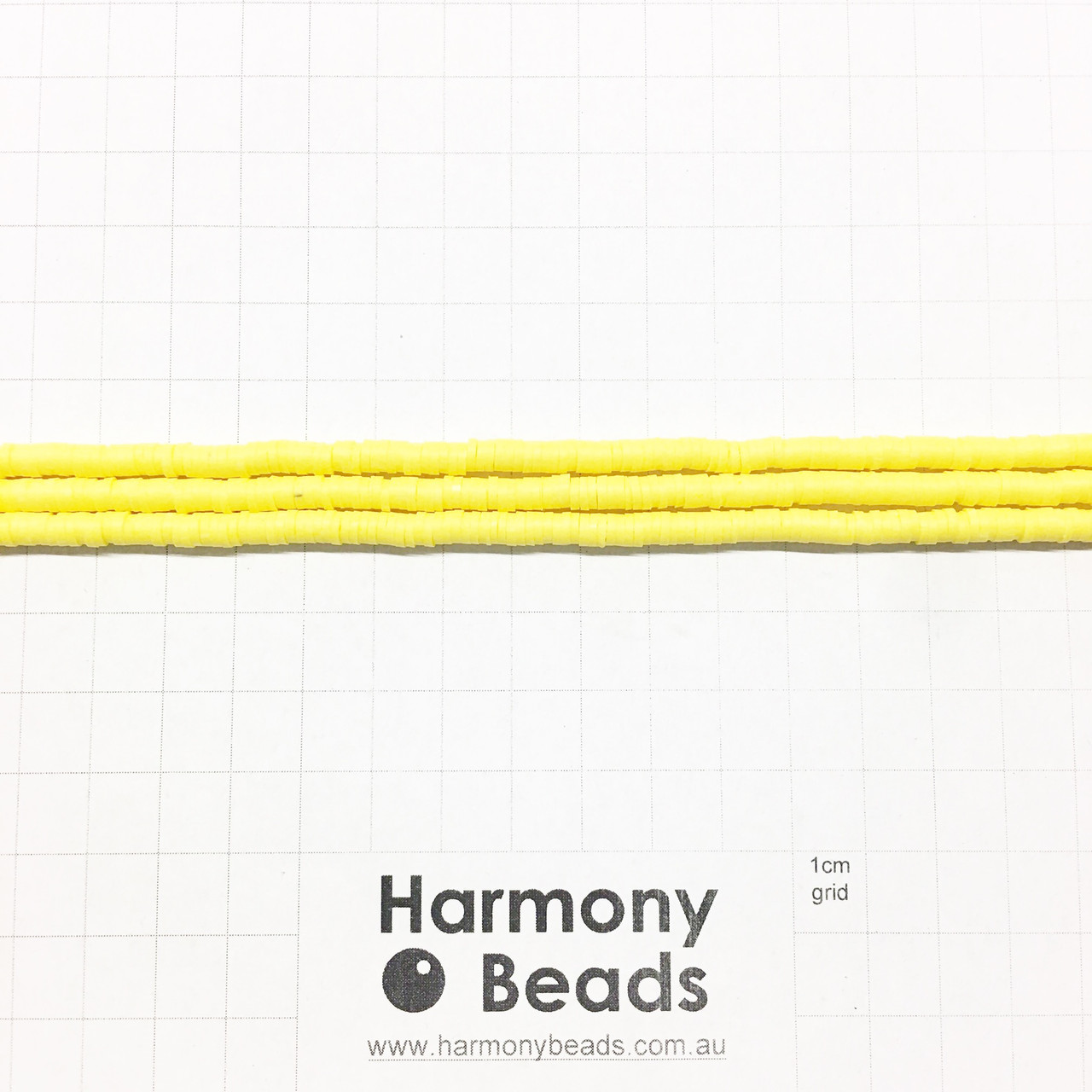 4mm Yellow Heishi Disc Beads  4mm Heishi Polymer Clay Beads