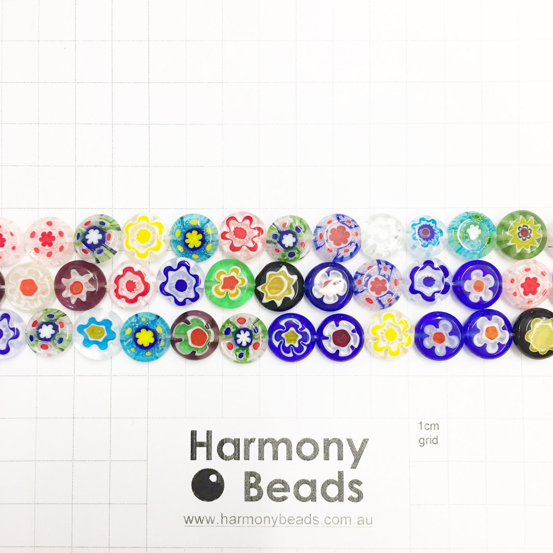 BEADS GLASS BEADS Millefiori Style Harmony Beads Online