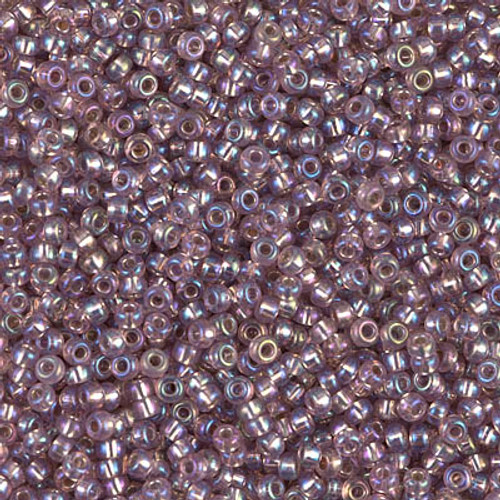 Miyuki Seed Beads 11-91012 Silver Lined Smoky Amethyst AB 24 grams
