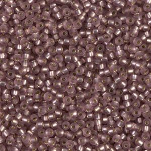 Miyuki Seed Beads 11-912F Matte Silver Lined Smoky Amethyst 24 grams