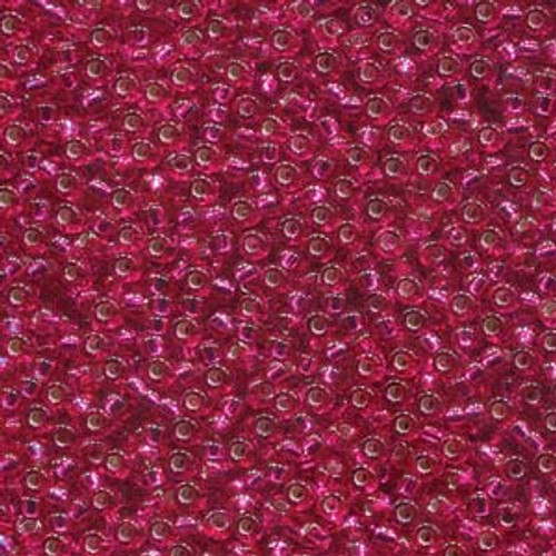 Miyuki Seed Beads 11-91436 Silver Lined Raspberry Transparent