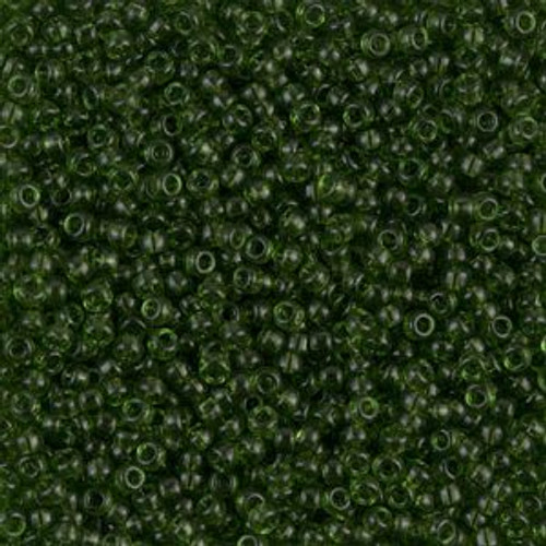 Miyuki Seed Beads 11-9158 Transparent Olive Green