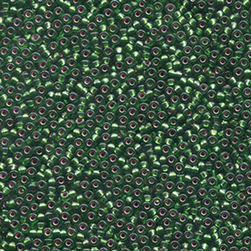 Miyuki Seed Beads 11-91661 Silver Lined Leaf Green 24 grams